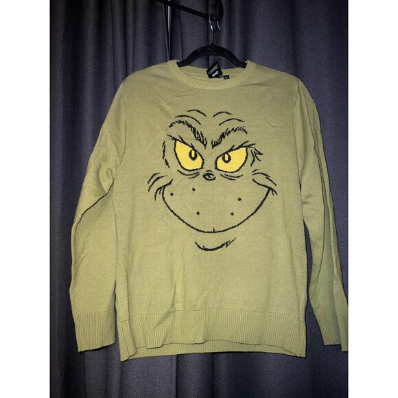 Ugly Christmas Sweater Xmas Size XL Grinch - Picture 1 of 3
